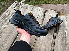 Чоловічі утеплені кросівки Merrell Moab Speed GTX сірі з помаранчевим, фото 3