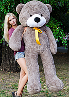 Великий гарний ведмідь 180 см, Іграшковий красивий ведмідь капучино