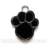 Підвіска з емаллю Лапка (2,2*1,7 см)