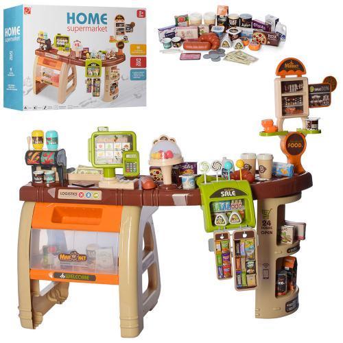 Дитячий ігровий набір Магазин супермаркет зі звуком і світловими ефектами 52 елементи, фото 1