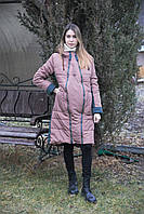 Пальто зимове зі вставкою для вагітних