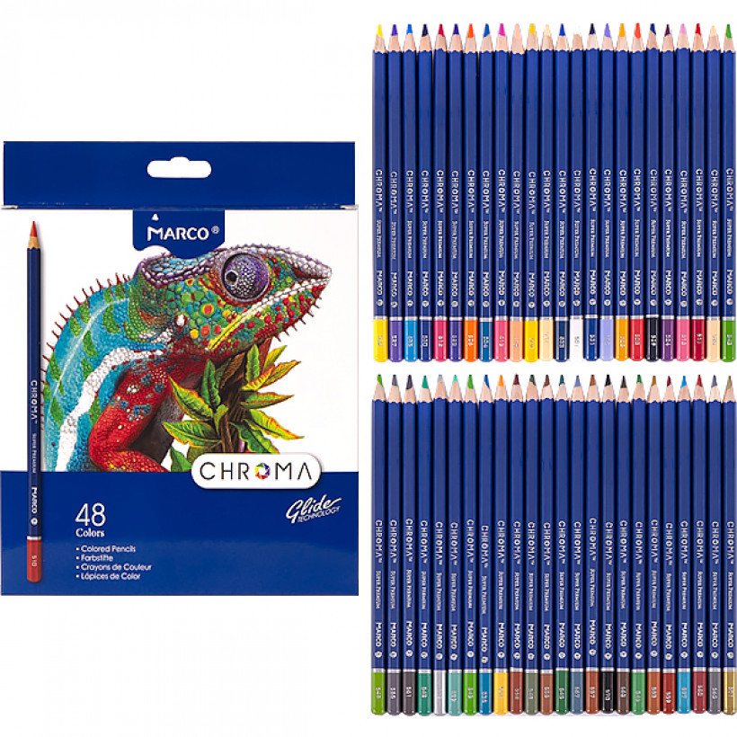 Набір кольорових олівців Marco Chroma 8010/48CB 48 кольорів