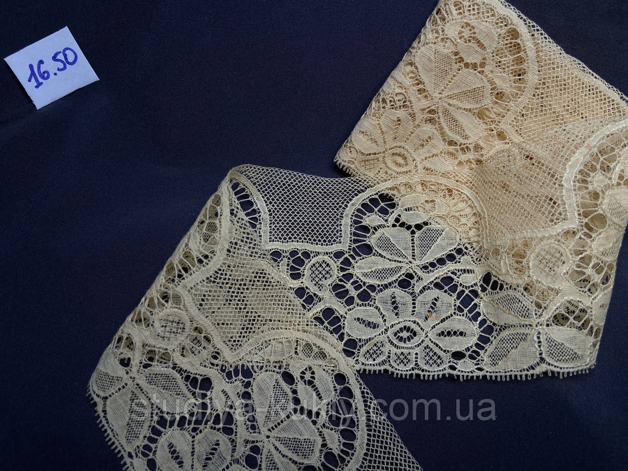 Найтонше антикварне мереживо, Англія, ширина 70 мм 1900 - 1930 рр. №16.50