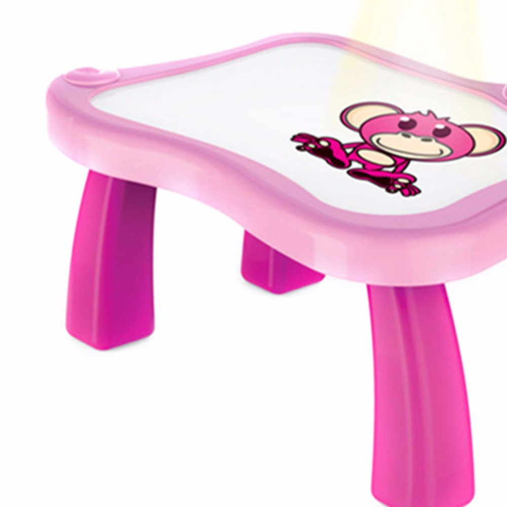 Детский стол-проектор для рисования со светодиодной подсветкой, Розовый, 25×34×21см - фото 8 - id-p1529670664