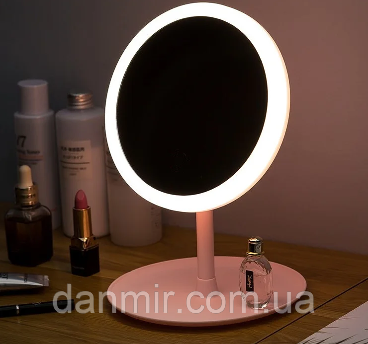 Дзеркало косметичне UKC 809 з Led підсвічуванням кругле