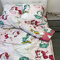 Комплект підліткового постільної білизни Єдиноріг , Бязь Люкс,полуторний