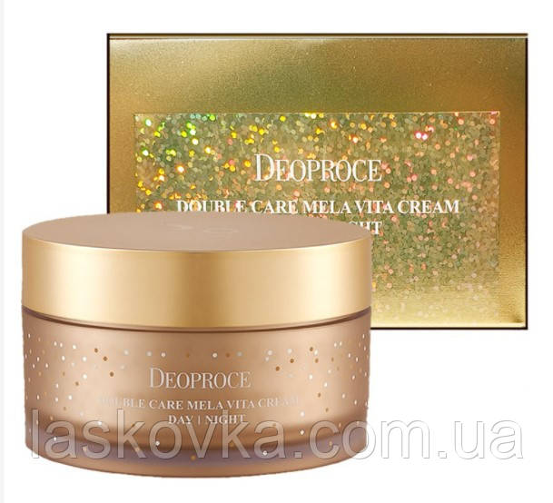 АНТИВООЗРАСТНИЙ ДНІВНИЙ І ТОЧНИЙ КРЕМ В ОДНОЇ ПАКОВКИ DEOPROCE DOUBLE CARE MELA VITA DAY/NIGHT, 75 мл + 75 м