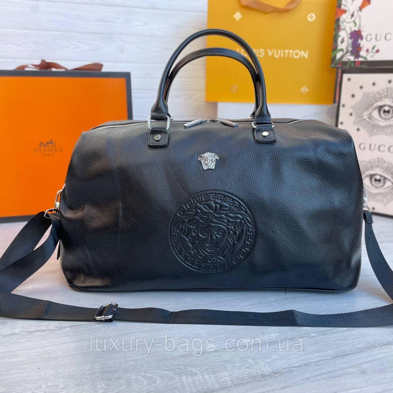 Шкіряна дорожня сумка Versace