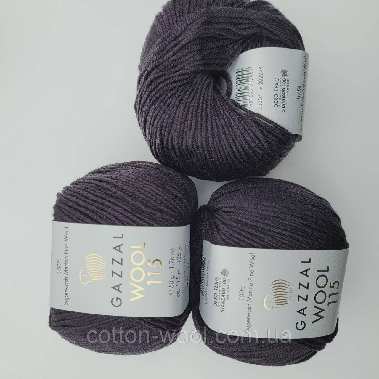 Gazzal Wool 115 (Газал Вул 115) 3307 100% Superwash Merino Fine Wool