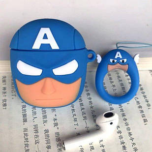 Чохол для навушників AirPods BIG HERO Captain America