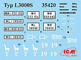 Пластикова модель 1/35 ICM 35420 німецька вантажівка Daimler-Benz Typ L3000S,, фото 2