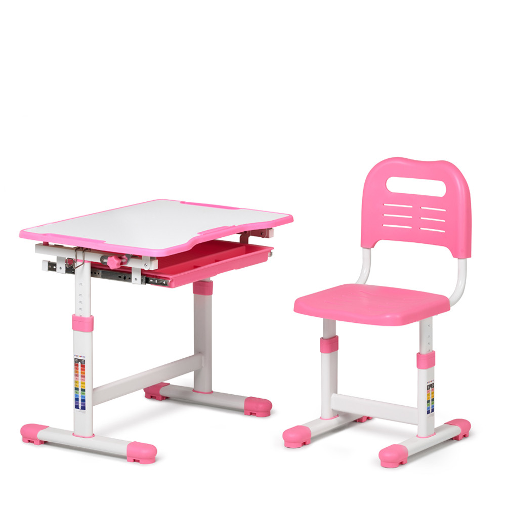Індивідуальний комплект парта та стілець-трансформери FunDesk Sole Pink