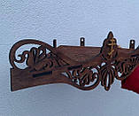 Іконостас на 1 поличку, поличка під ікони (кутовий, темний), фото 3