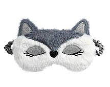 Маска для сну сіра Лисиця, пов'язка на очі