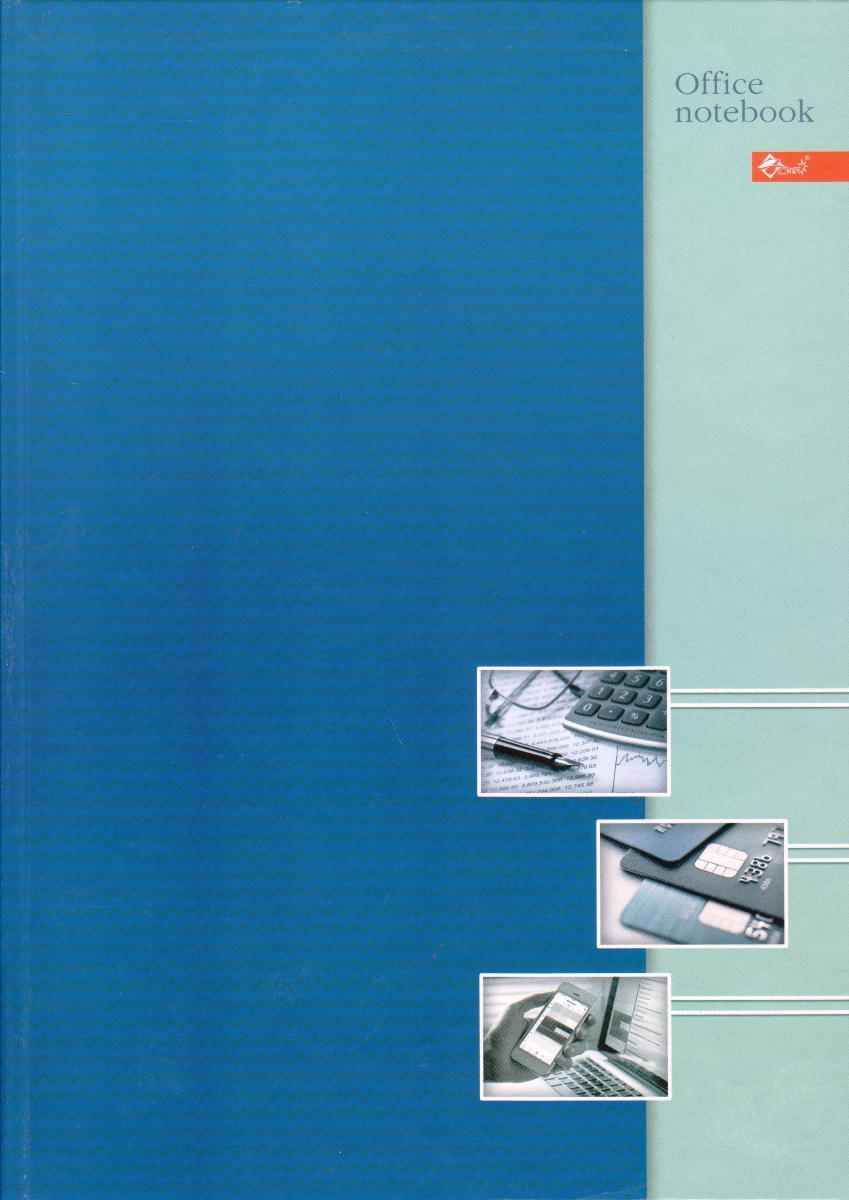 Канцелярська книга А4 96 арк. тверда обкладинка "Офісний блокнот" ТП-27-129