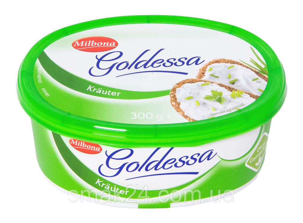 Сливочный крем-сыр с зеленью Milbona Goldessa Krauter 300 г - фото 1 - id-p1529710538