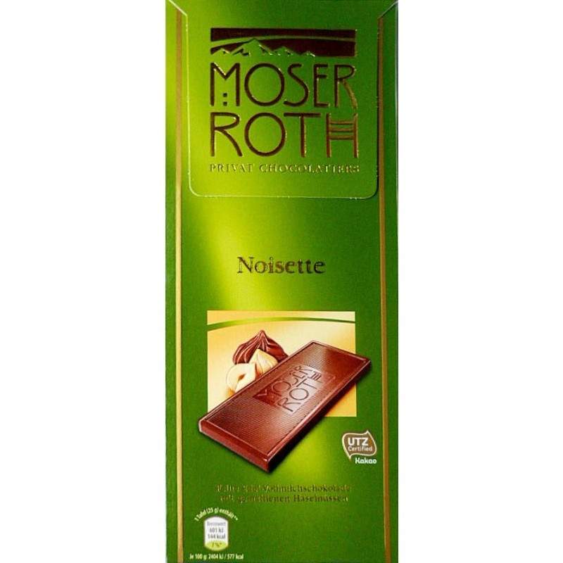 Шоколад молочний Ноисет Мозер Рот Moser Roth Noisette 125 г Німеччина, фото 1