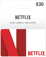 Netflix Gift Card 30 USD, (US-регион)