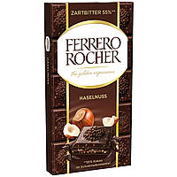 Шоколад Ferrero Rocher темный с ореховой начинкой 90 г