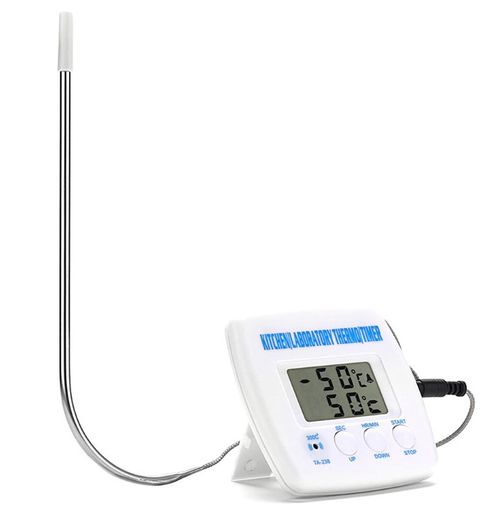 Кухонний термометр електронний TA238 з РК-дисплеєм, термометр для їжі з виносним датчиком