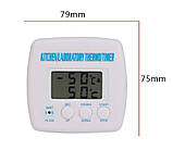 Кухонний термометр електронний TA238 з РК-дисплеєм, термометр для їжі з виносним датчиком, фото 3