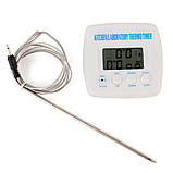 Кухонний термометр електронний TA238 з РК-дисплеєм, термометр для їжі з виносним датчиком, фото 6