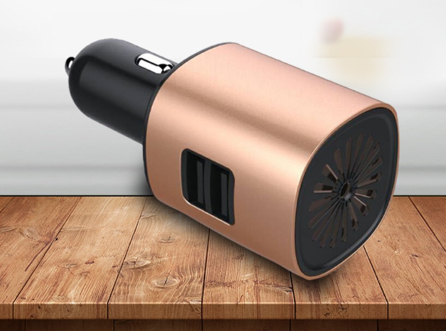 Автомобільний зволожувач-очищувач повітря 12V з USB зарядкою