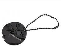 Ніж у вигляді монети для EDC набору у вигляді брелока для ключів, Чорний, фото 1