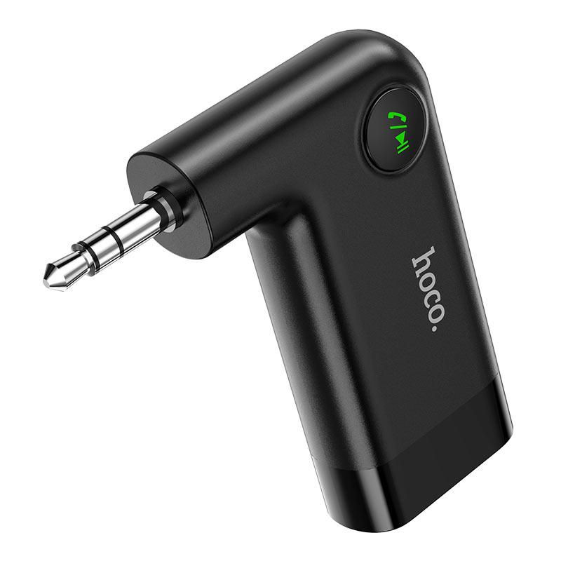 Bluetooth Ресивер Адаптер Hoco E53 Wireless Adapter Hands Free для автомобиля AUX 3.5 Micro USB Black - фото 2 - id-p1529724247