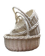 Корзини з вибіленої лози