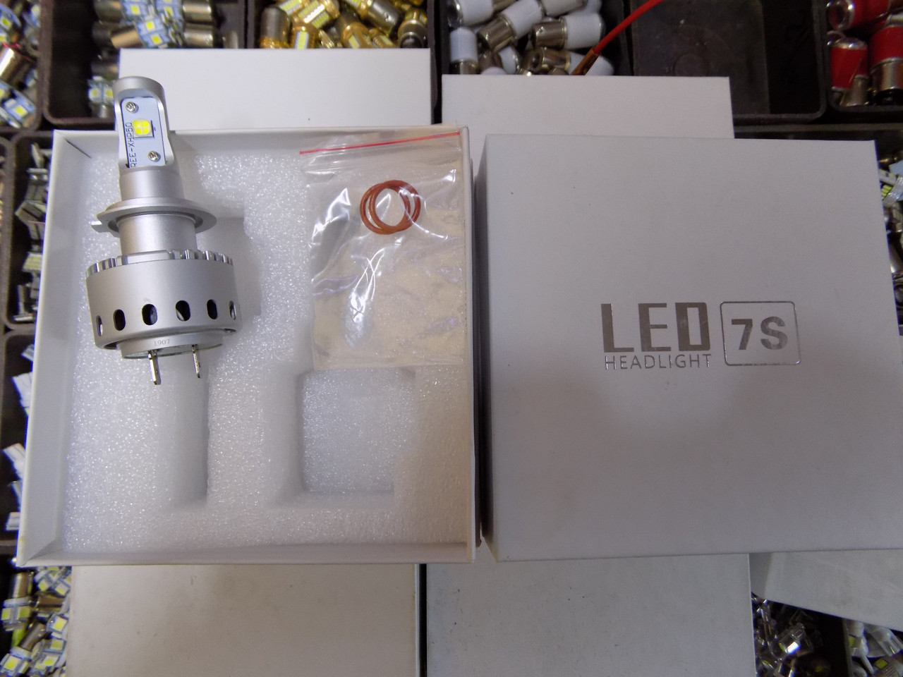 Світлодіодні лампи для автомобільних фар (LED) Н7 7S 40W 6500 K (виробництво LED, Китай)