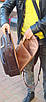Рюкзак шкіряний чоловічий міський стильний зручний для ноутбука повсякденний, фото 9