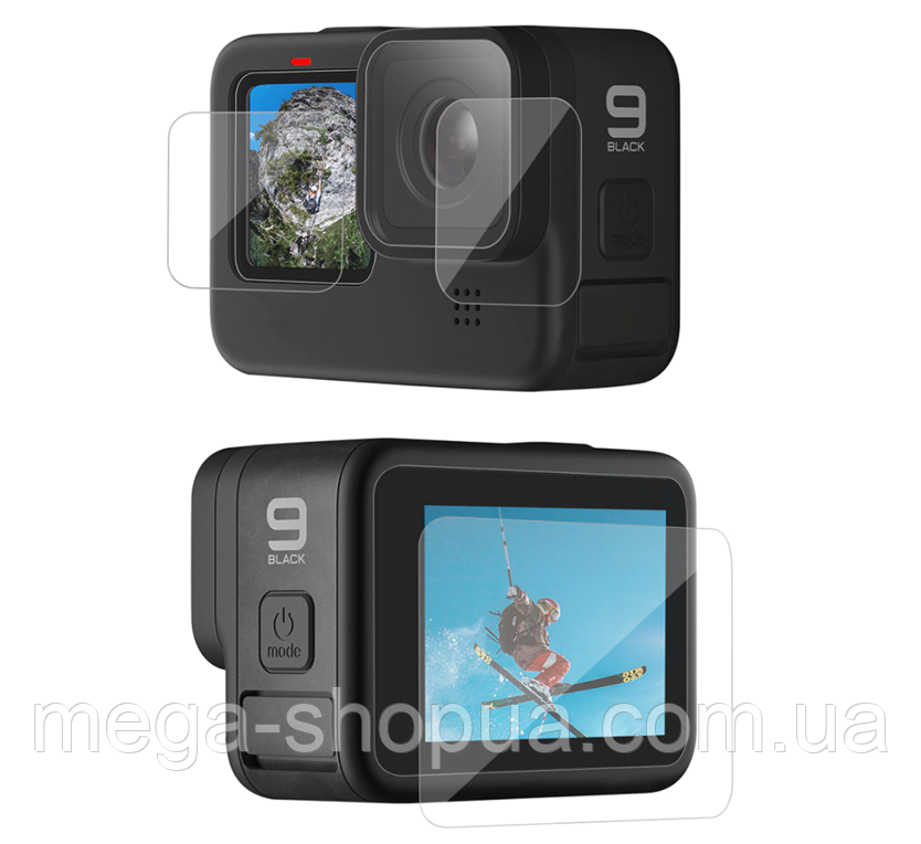 Захисне скло для GoPro Hero 9 Black. Захисне скло для Го Про 9 / GoPro Hero 9 Black