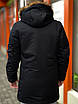 Куртка-парку чоловіча зимова LIA 48-56 розміру арт.629, Чорний, XXL, фото 2