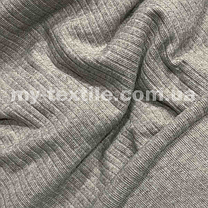 Трикотаж Ангора рубчик Сіро-бежевий