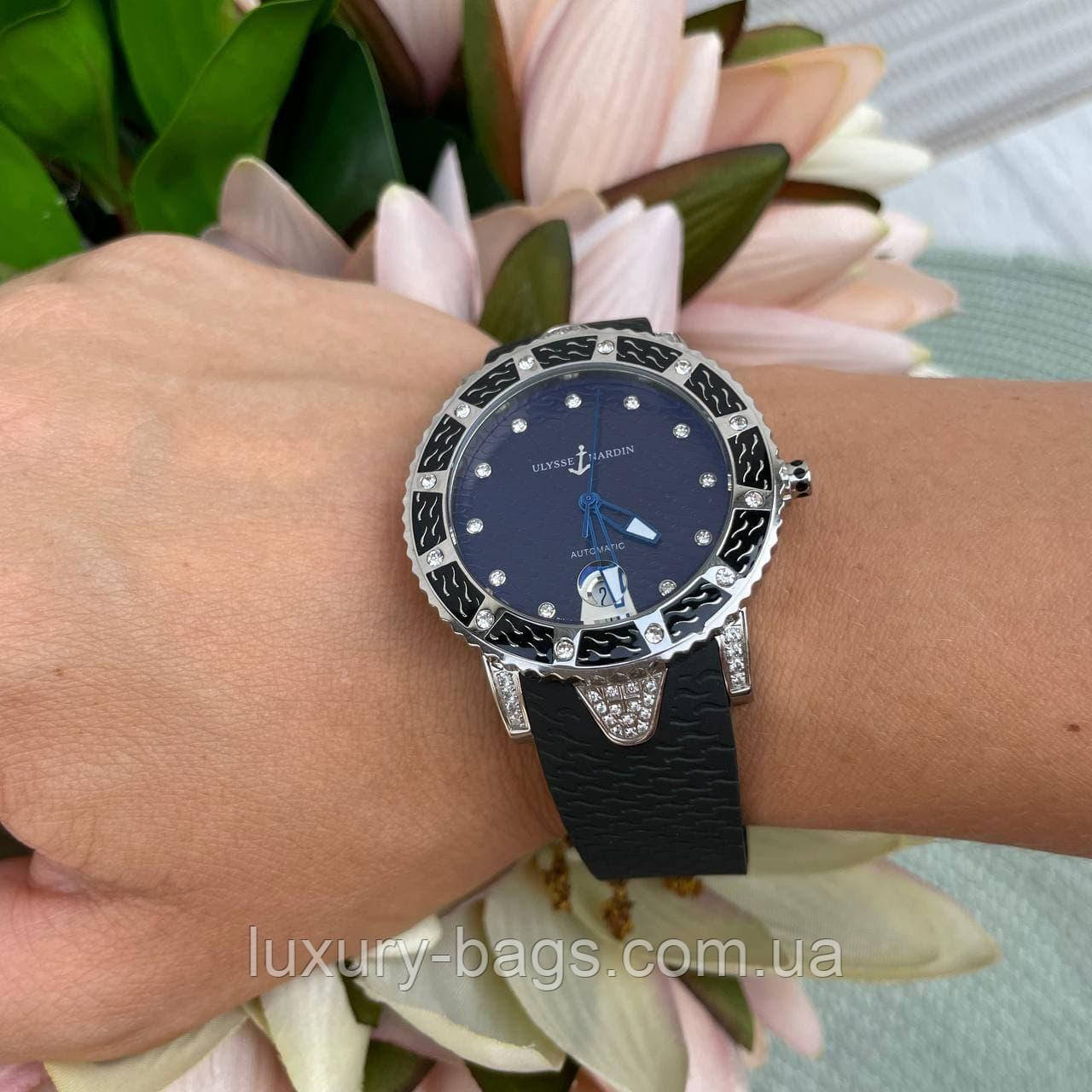 Годинник наручний/U/l/y/s/s/ N/a/r/d/i/n/ Marine Lady Diver Black-Silver-Black