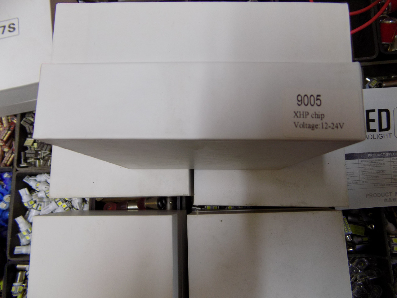 Світлодіодні лампи для автомобільних фар LED S7 9005 12V - 24V 40W 6500 K (комплект 2 шт) (вир-во LED,Китай)