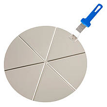 Піднос 45 см для поділу піци на 6 частин з ручкою Gi.Metal (AC-PCPT45/6)