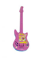 Детская игрушечная пластиковая гитара Maximus 20 см розовая 5095