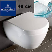 Унитаз укороченный 48 см без ободка Villeroy&boch Subway