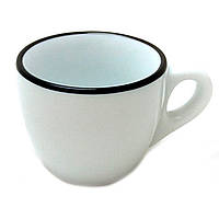 Чашка для эспрессо 75 мл, серия Verona Colored Rims Black Ancap (37251)