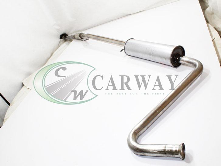 Резонатор Lanos 1.4 DOHC з гофрою (Євро-4) під тюльпан (хомут) алюмінізований ta69w0-1202008 Bosal, фото 1