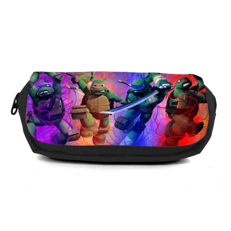 Шкільний пенал Черепашки Ніндзя 0017 (Ninja Turtles) органайзер універсальний (TMNT-0017-blc) чорний, фото 1