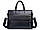 Класична шкіряна сумка портфель для ноутбука або документів А4 Tiding Bag-27A Чорна, фото 5