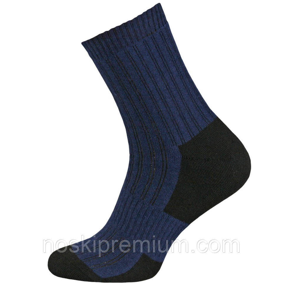 Шкарпетки чоловічі бавовна махрові Смалій арт. 406, Рубіжне, 29 розмір, чорно-джинсові, 2940620
