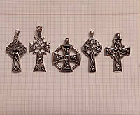Кулон кельтский крест из медицинской стали 316L.