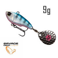 Тейл-спиннер Savage Gear Fat Tail Spin 55mm 9.0g Blue Silver Pink