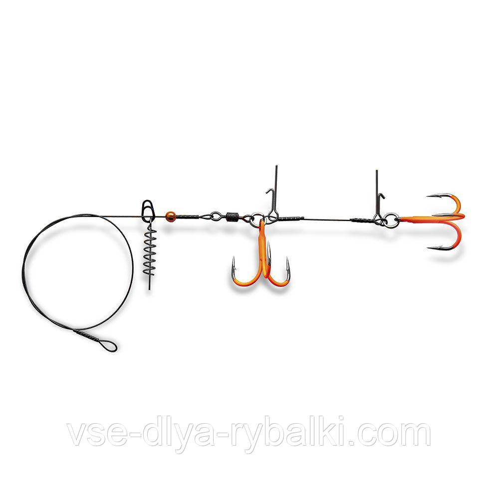 Сталевий повідець STINGER PIKE RIG DUO ST36 ORuv № 2/0, фото 1