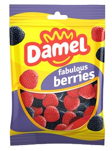 Желейні цукерки Damel Berries ягоди, 80 г без глютену 18шт/ящ