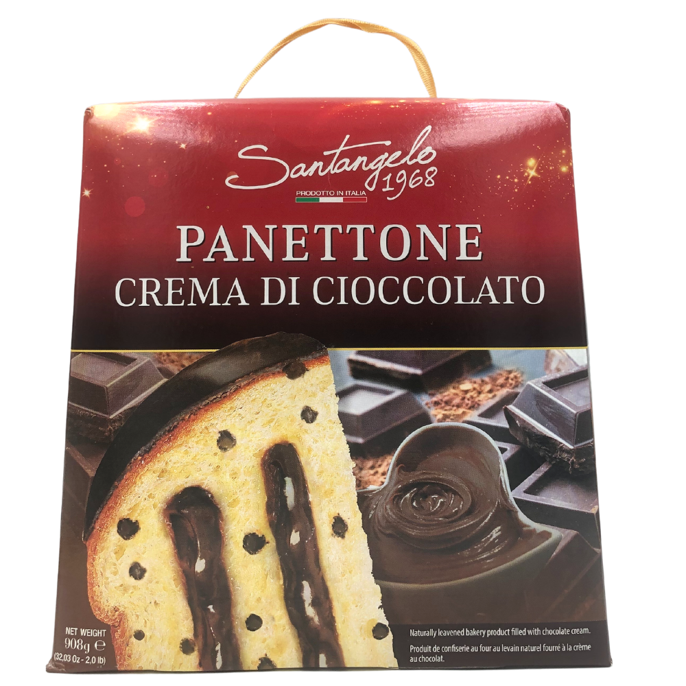 Панеттон Panettone Santangelo alla creme di cioccolato з шоколадним кремом, 908г, 6шт/ящ